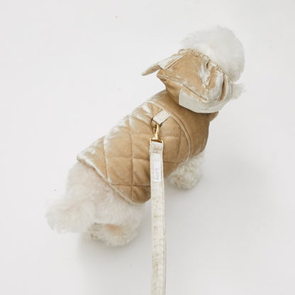 ルイスドッグ louisdog For Hand Leash/Teddy Blue & Velour【小型犬 犬用 リード お散歩 セレブ】