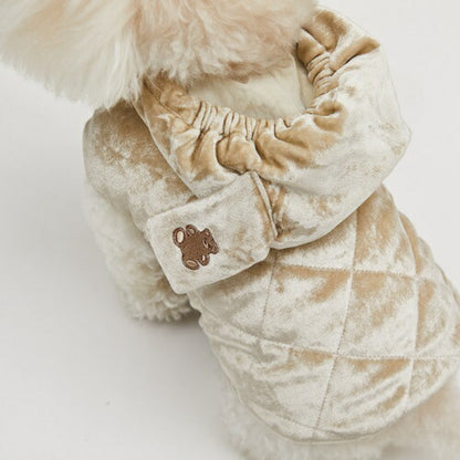 ルイスドッグ louisdog Walking Jacket/Velour【小型犬 犬服 アウター ジャケット セレブ】