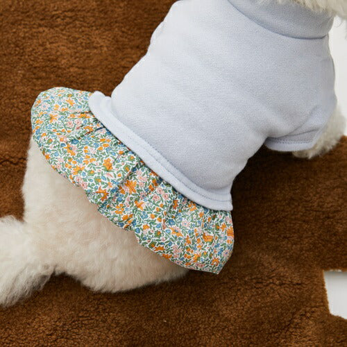 ルイスドッグ louisdog Liberty Baby Frill TEE/Sky Blue【小型犬 犬服 トップス Tシャツ セレブ】