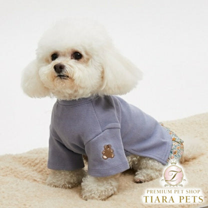 ルイスドッグ louisdog Liberty Baby Frill TEE/Deep Blue【小型犬 犬服 トップス Tシャツ セレブ】