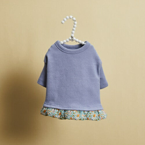 ルイスドッグ louisdog Liberty Baby Frill TEE/Deep Blue【小型犬 犬服 トップス Tシャツ セレブ】