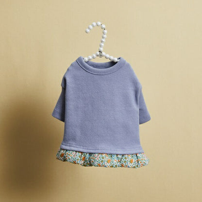 ルイスドッグ louisdog Liberty Baby Frill TEE/Deep Blue【小型犬 犬服 トップス Tシャツ セレブ】