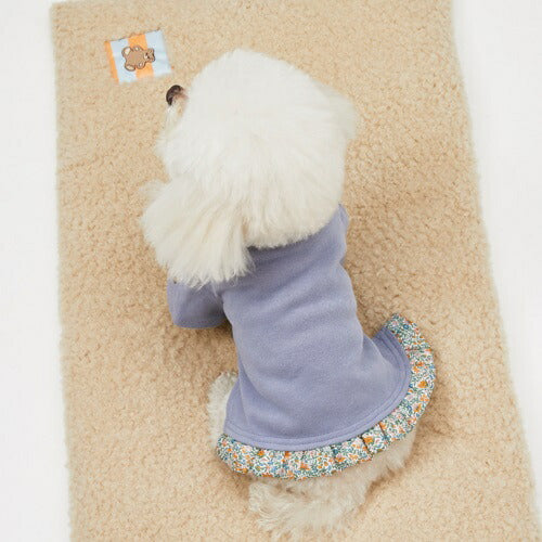 ルイスドッグ louisdog Liberty Baby Frill TEE/Deep Blue【小型犬 犬服 トップス Tシャツ セレブ】