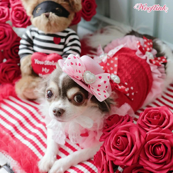 ウーフリンク WOOFLINK SOMEONE SPECIAL FASCINATOR HAT【小型犬 犬用 帽子 ハット セレブ】