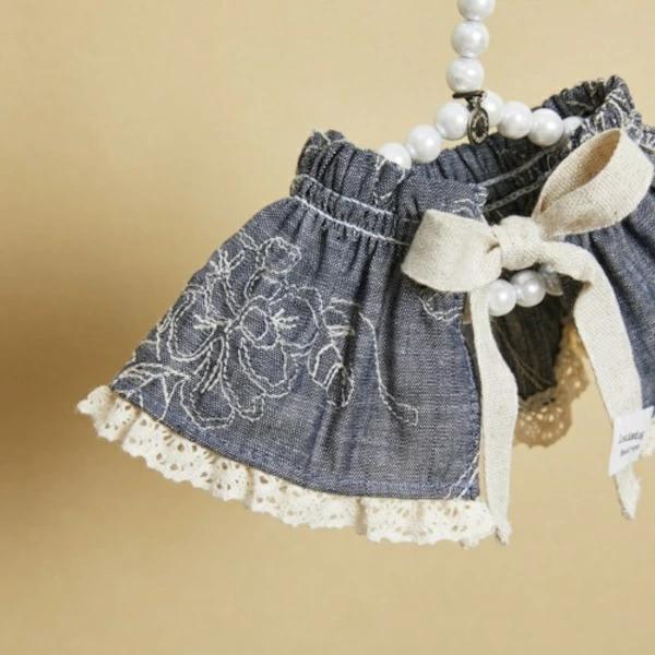 ルイスドッグ louisdog Denim On Me Cape【小型犬 犬用 アクセサリー ケープ 付け襟 セレブ】