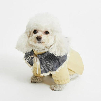 ルイスドッグ louisdog Denim On Me Cape【小型犬 犬用 アクセサリー ケープ 付け襟 セレブ】