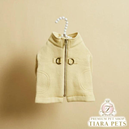 ルイスドッグ louisdog Virgin Wool Walking Coat/Butter【小型犬 犬服 アウター コート セレブ】
