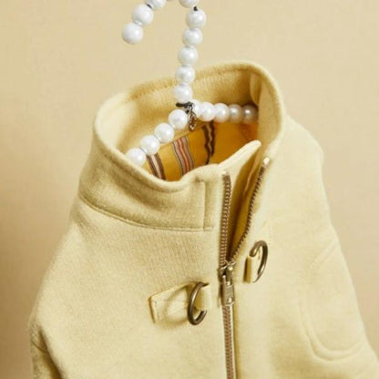ルイスドッグ louisdog Virgin Wool Walking Coat/Butter【小型犬 犬服 アウター コート セレブ】