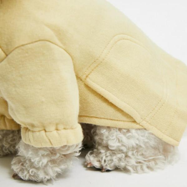 ルイスドッグ louisdog Virgin Wool Walking Coat/Butter【小型犬 犬服 アウター コート セレブ】