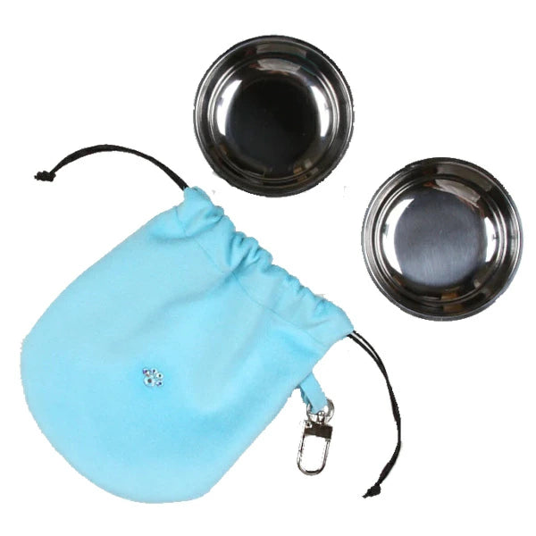 スーザンランシー  Susan Lanci DESIGNS Travel Pouch 受注生産【小型犬 犬用 フードボウル 携帯用 セレブ】