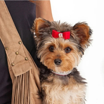 スーザンランシー Susan Lanci DESIGNS Big Bow Hair Bow 受注生産【小型犬 犬用 ヘアアクセサリー バレッタ セレブ】