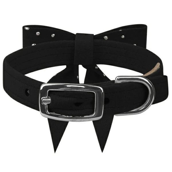 スーザンランシー Susan Lanci DESIGNS Silver Stardust Tail Bow Collar 受注生産【小型犬 犬用 ハーネス セレブ】