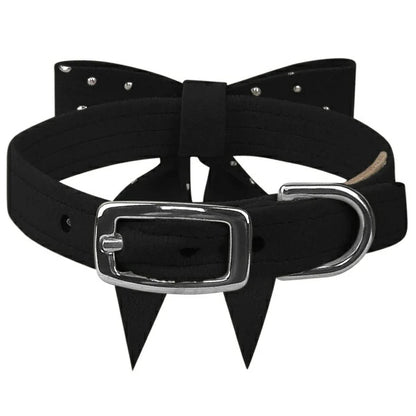 スーザンランシー Susan Lanci DESIGNS Silver Stardust Tail Bow Collar 受注生産【小型犬 犬用 ハーネス セレブ】
