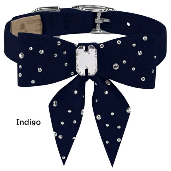 スーザンランシー Susan Lanci DESIGNS Silver Stardust Tail Bow Collar 受注生産【小型犬 犬用 ハーネス セレブ】
