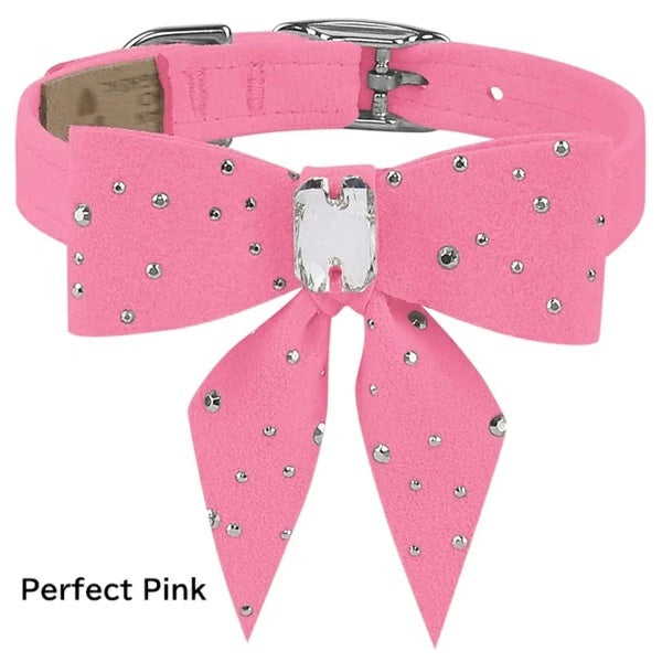スーザンランシー Susan Lanci DESIGNS Silver Stardust Tail Bow Collar 受注生産【小型犬 犬用 ハーネス セレブ】
