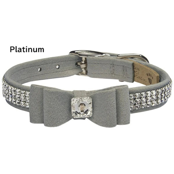スーザンランシー  Susan Lanci DESIGNS Big Bow 3 Row Giltmore Collar 受注生産【小型犬 犬用 ハーネス セレブ】