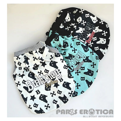 パリエロ PARIERO BUHI Monogram Hoodie for French Bulldog【小型犬 犬服 トップス フーディ パーカー セレブ】