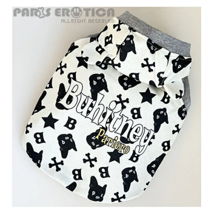 パリエロ PARIERO BUHI Monogram Hoodie for French Bulldog【小型犬 犬服 トップス フーディ パーカー セレブ】