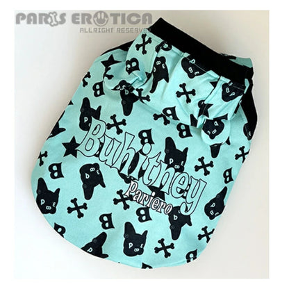 パリエロ PARIERO BUHI Monogram Hoodie for French Bulldog【小型犬 犬服 トップス フーディ パーカー セレブ】