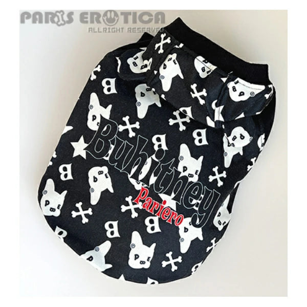 パリエロ PARIERO BUHI Monogram Hoodie for French Bulldog【小型犬 犬服 トップス フーディ パーカー セレブ】