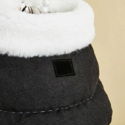 ルイスドッグ louisdog Black Beauty Linen Padded Jacket【小型犬 犬服 アウター ジャケット セレブ 】