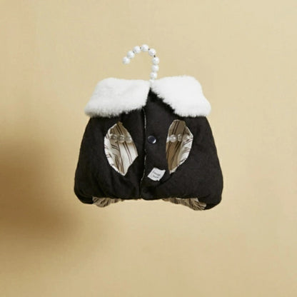 ルイスドッグ louisdog Black Beauty Linen Padded Jacket【小型犬 犬服 アウター ジャケット セレブ 】