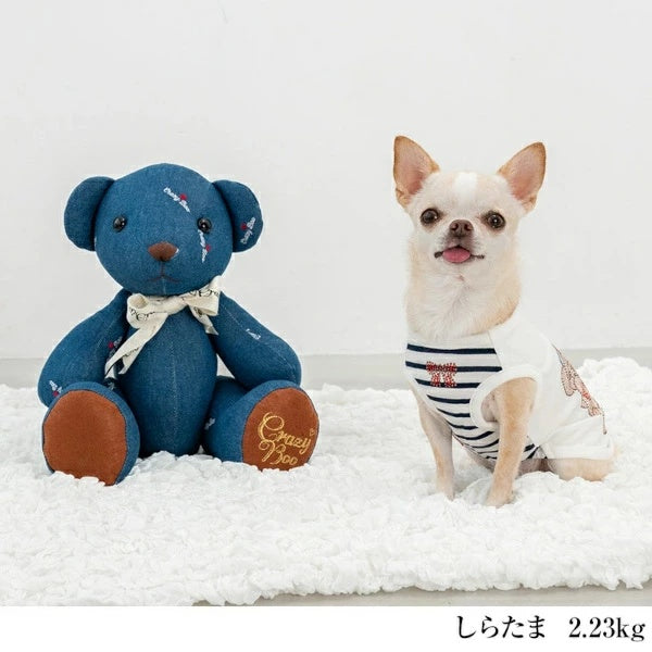 クレイジーブー CRAZYBOO デニムベアぬいぐるみ【犬用 小型犬 ぬいぐるみ セレブ】