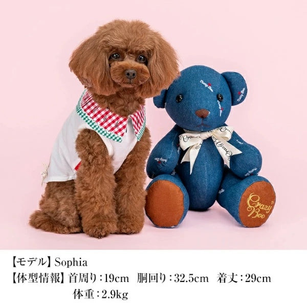 クレイジーブー CRAZYBOO デニムベアぬいぐるみ【犬用 小型犬 ぬいぐるみ セレブ】
