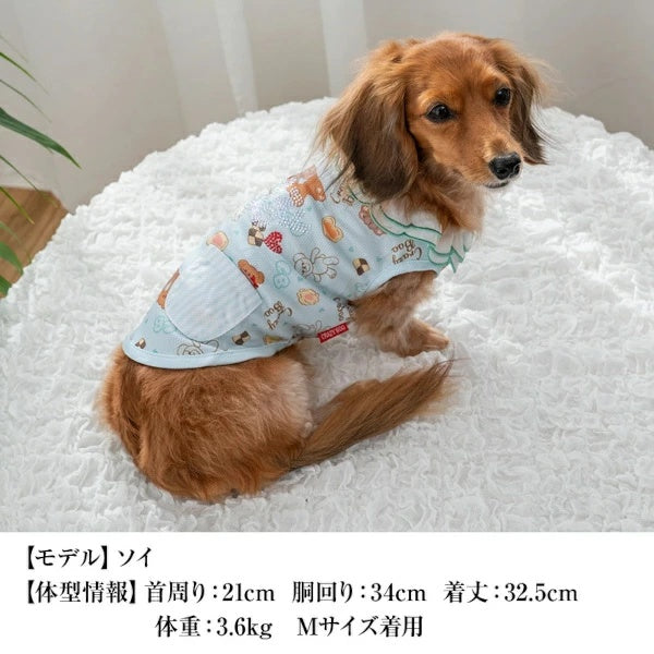 クレイジーブー CRAZYBOO スイーツ柄スカラップタンク【犬服 小型犬 ウエア トップス タンクトップ セレブ】