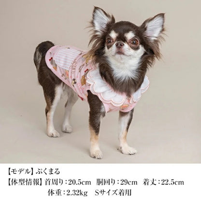 クレイジーブー CRAZYBOO スイーツ柄スカラップタンク【犬服 小型犬 ウエア トップス タンクトップ セレブ】