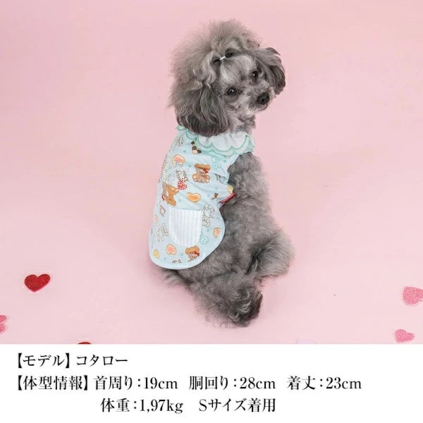 クレイジーブー CRAZYBOO スイーツ柄スカラップタンク【犬服 小型犬 ウエア トップス タンクトップ セレブ】