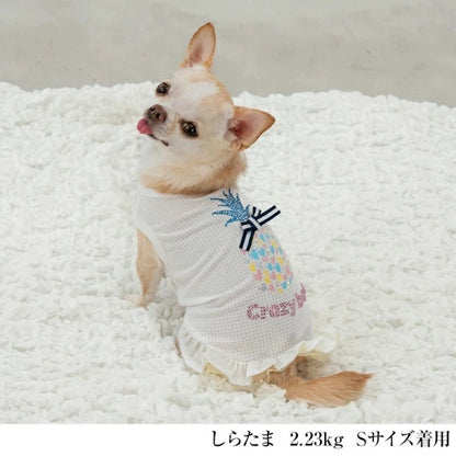 クレイジーブー CRAZYBOO パインフリルタンク【犬服 小型犬 ウエア トップス タンクトップ セレブ】