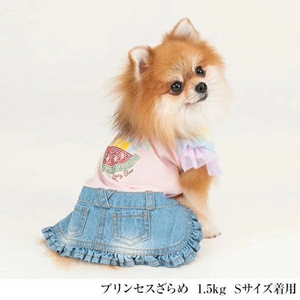 クレイジーブー CRAZYBOO キラキラトロピカルワンピ【犬服 小型犬 ウエア ワンピース セレブ】