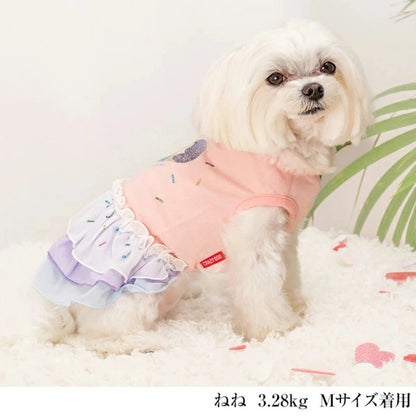 クレイジーブー CRAZYBOO パステルフリルワンピ【犬服 小型犬 ウエア ワンピース セレブ】