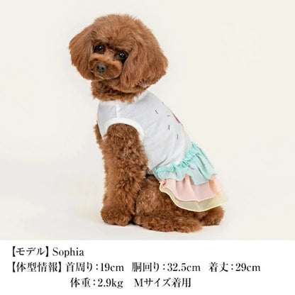 クレイジーブー CRAZYBOO パステルフリルワンピ【犬服 小型犬 ウエア ワンピース セレブ】