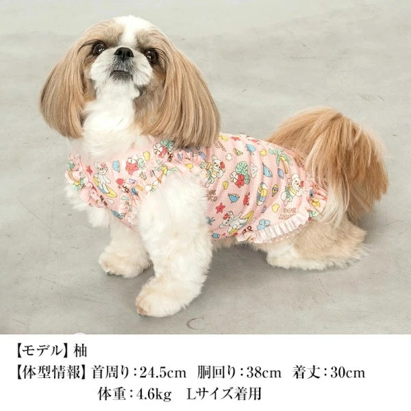 クレイジーブー CRAZYBOO トロピカルフリルタンク【犬服 小型犬 ウエア トップス タンクトップ セレブ】