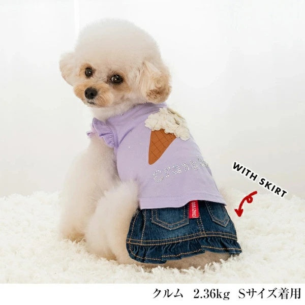 クレイジーブー CRAZYBOO キラキラスイーツタンク【犬服 小型犬 ウエア トップス タンクトップ セレブ】