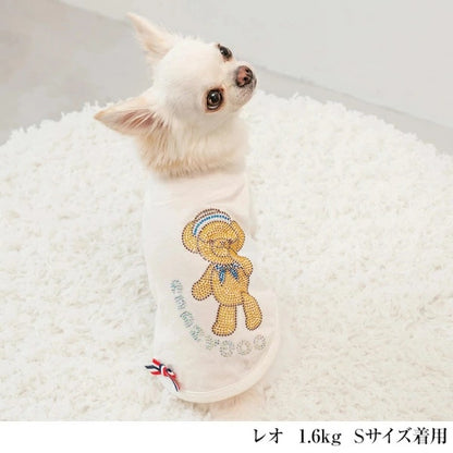 クレイジーブー CRAZYBOO キラキラマリンベアタンク【犬服 小型犬 ウエア トップス タンクトップ セレブ】