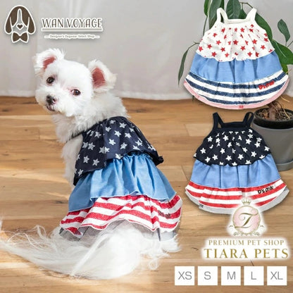 ディーズチャット D's CHAT 星柄キャミワンピ【犬服 小型犬 ドッグウェア ワンピース】