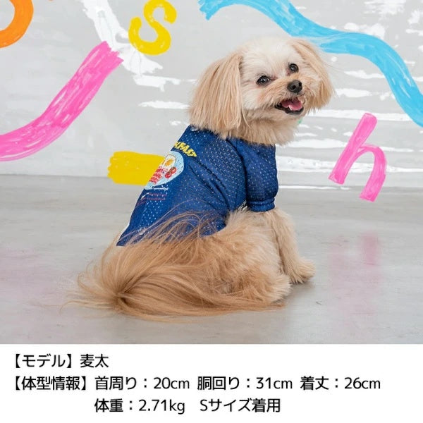 ディーズチャット D's CHAT 背開きメッシュシャツ【犬服 小型犬 ドッグウェア トップス シャツ】