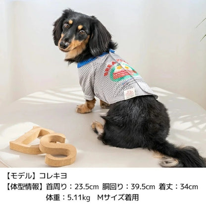 ディーズチャット D's CHAT 背開きメッシュシャツ【犬服 小型犬 ドッグウェア トップス シャツ】