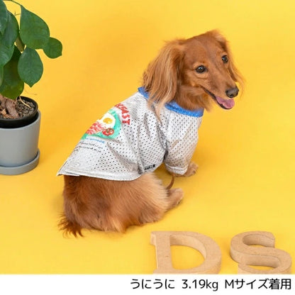ディーズチャット D's CHAT 背開きメッシュシャツ【犬服 小型犬 ドッグウェア トップス シャツ】