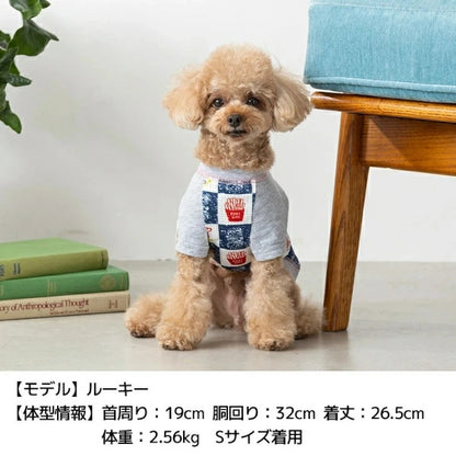 ディーズチャット D's CHAT ラバーワッペンTシャツ【犬服 小型犬 ドッグウェア トップス Tシャツ】