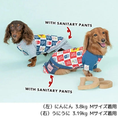 ディーズチャット D's CHAT ラバーワッペンTシャツ【犬服 小型犬 ドッグウェア トップス Tシャツ】