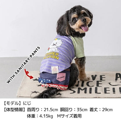 ディーズチャット D's CHAT ディーズ君配色Tシャツ【犬服 小型犬 ドッグウェア トップス Tシャツ】