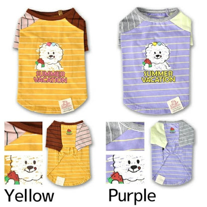 ディーズチャット D's CHAT ディーズ君配色Tシャツ【犬服 小型犬 ドッグウェア トップス Tシャツ】