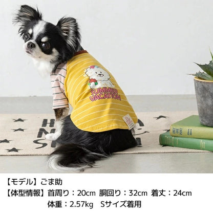 ディーズチャット D's CHAT ディーズ君配色Tシャツ【犬服 小型犬 ドッグウェア トップス Tシャツ】