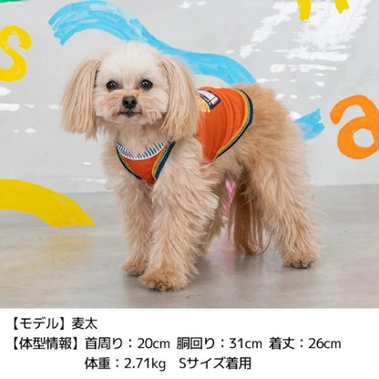ディーズチャット D's CHAT ポテト柄セーラータンク【犬服 小型犬 ドッグウェア トップス タンクトップ】
