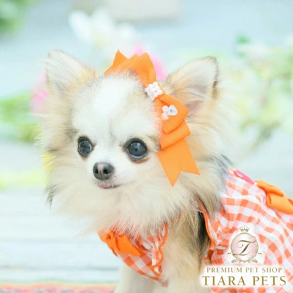 きゃんナナ CanNana 姫リボン LB-1001【小型犬 アクセサリー バレット リボン ヘアーアクセサリー】