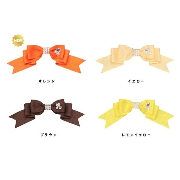 きゃんナナ CanNana 姫リボン LB-1001【小型犬 アクセサリー バレット リボン ヘアーアクセサリー】